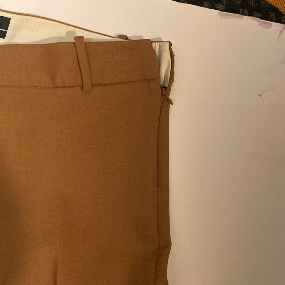 J.‎ Crew Minnie Cropped Slacks. Inseam 28”. Camel. - Picture 2 of 5